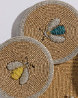 Sparkle bee coasters