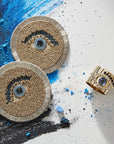 Evil eye napkin rings, set of two