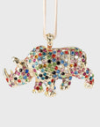 Rhino hanging ornament
