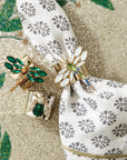 Mistletoe hand beaded placemat
