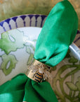 Stripey bee napkin rings, set of two