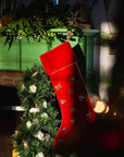 Bow stocking, red