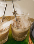 Snowflake metal cocktail straws