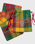 Tartan cocktail napkins