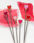 Heart swizzle sticks