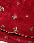 Bow tree skirt, red