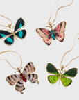 Painterly butterfly hanging ornament boxed set