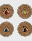 Sparkle bee coasters