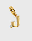 Monogram charm, J