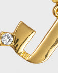 Monogram charm, J