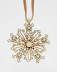 Sparkle snowflake ornament, opal