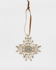 Baguette snowflake hanging ornament, crystal