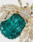 Sparkle bee hanging ornament, emerald