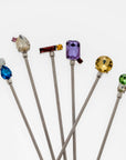 Jeweled swizzle sticks