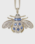 Classic bee hanging ornament, sapphire