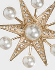 Sputnik pearl star ornament