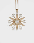 Sputnik pearl star ornament