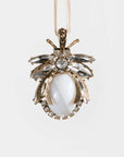 Vintage bug hanging ornament, agate