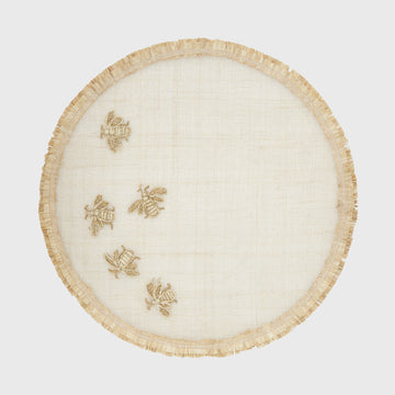 Straw bee placemat, set of four