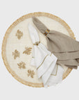 Straw bee placemat, set of four