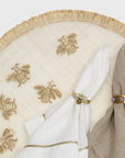 Straw bee placemat, set of four