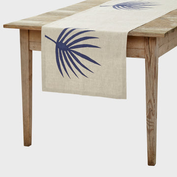 Palm frond table runner