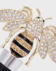 Stripey bee wine stopper