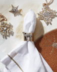 Baguette snowflake hanging ornament, crystal