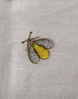 Embroidered sparkle bee table runner