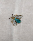 Embroidered sparkle bee table runner