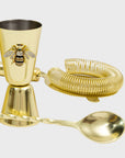 Stripey bee cocktail shaker set