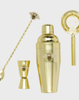Stripey bee cocktail shaker set