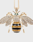 Stripey bee hanging ornament