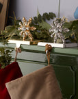 Snowflake stocking hanger, silver