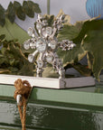 Snowflake stocking hanger, silver