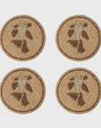 Pisces coasters, set of four