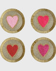 Heart coasters