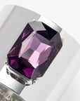 Single gem napkin ring, amethyst, set of two