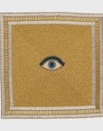 Evil eye hand beaded placemat