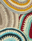 Crochet placemats, indigo, set of four