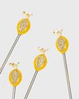 Lemon swizzle sticks