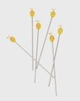Lemon swizzle sticks
