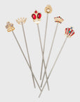 Crown swizzle sticks