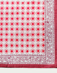 Dot print tablecloth, red