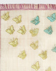 Straw ombre butterfly table runner