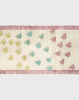 Straw ombre butterfly table runner
