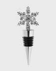 Snowflake wine stopper, silver