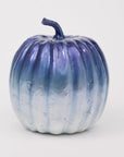 Large capiz pumpkin, blue ombre