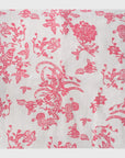 Garden print napkin, pink, set of two