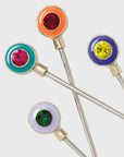 Enamel gem cocktail picks